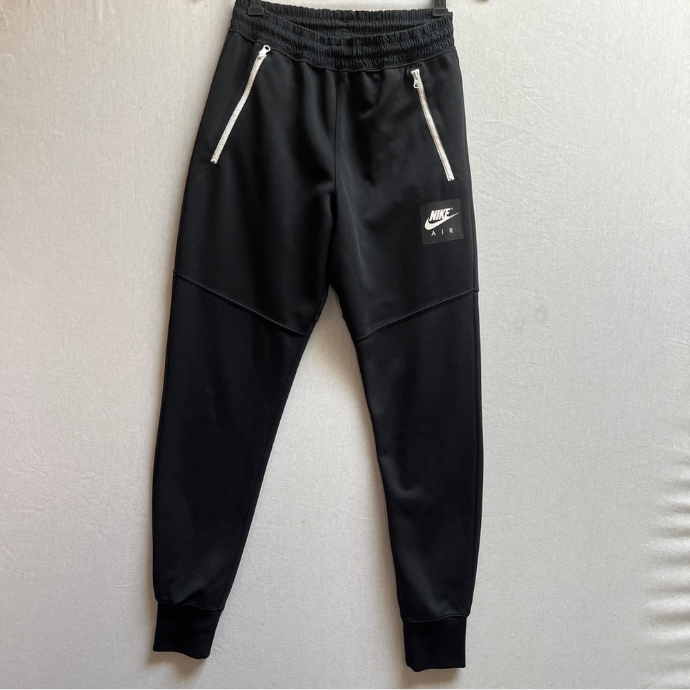 Nike Air Track Pants Joggers White Zipper Accents S